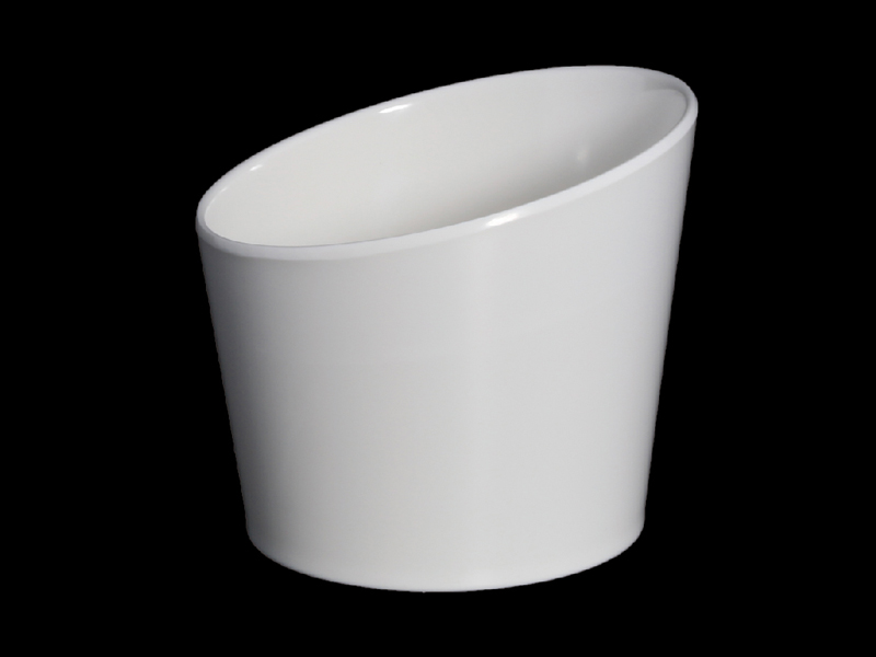 Oblique mouth high bowl