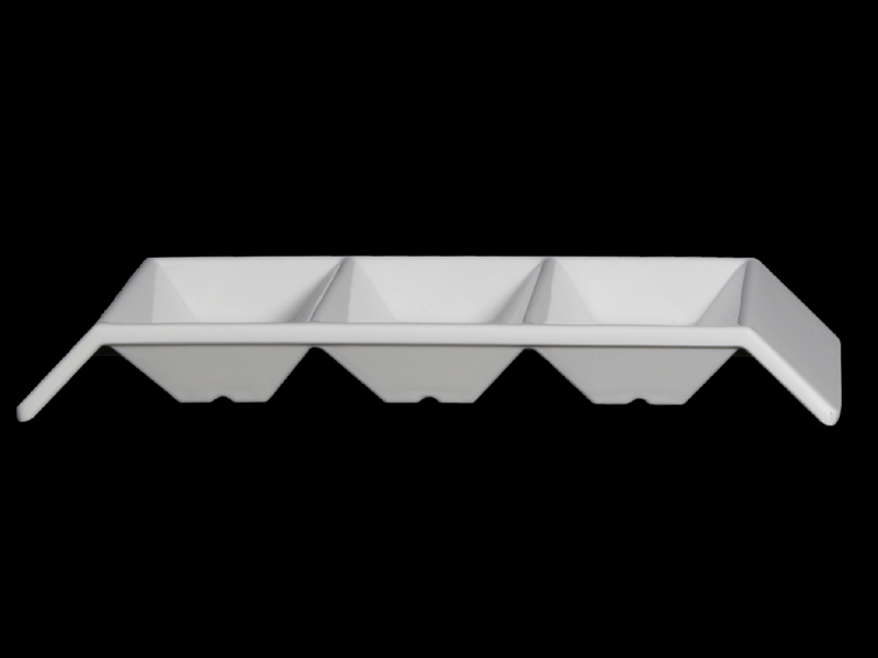 Three square flavor dish